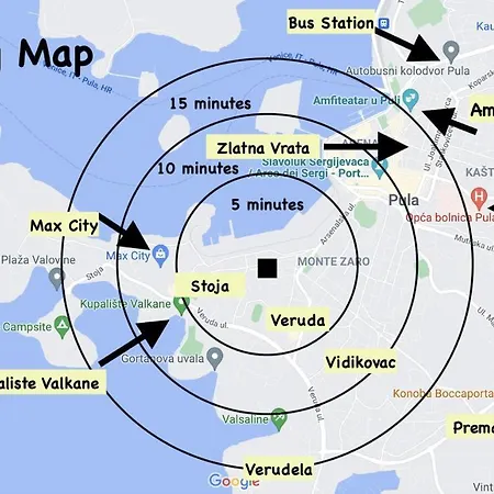 New Stylish & Modern Studio Apart - With Sea View Pula